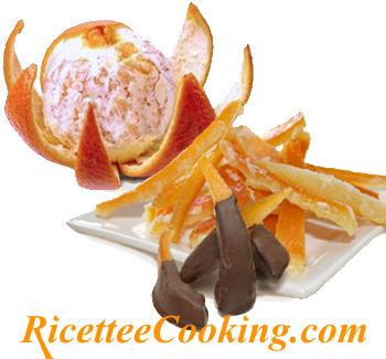 Scorze arancia candita al cioccolato